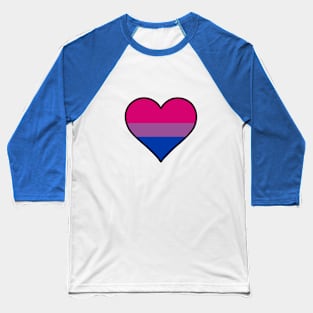 Bi Pride Heart Baseball T-Shirt